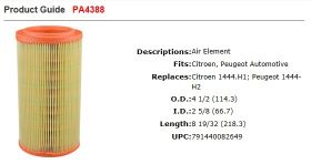 Baldwin Air Filter PA4388 suit EP8Y1